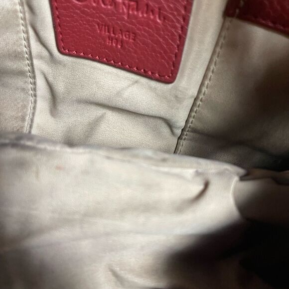 Cole Haan Red Leather Hobo Bag - Picture 10 of 13